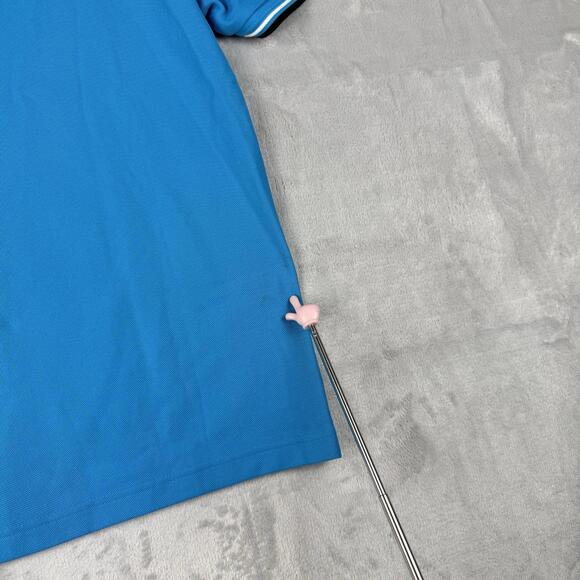 Boss Hugo Striped Trim Polo Men Size Small Short Sleeve Moisture Control Casual - Picture 7 of 9